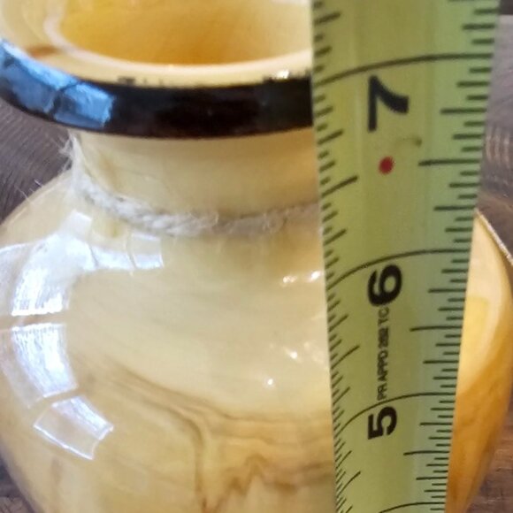 NWT Original Aspen Studio Hand Crafted Solid Wood Vase - Picture 6 of 8